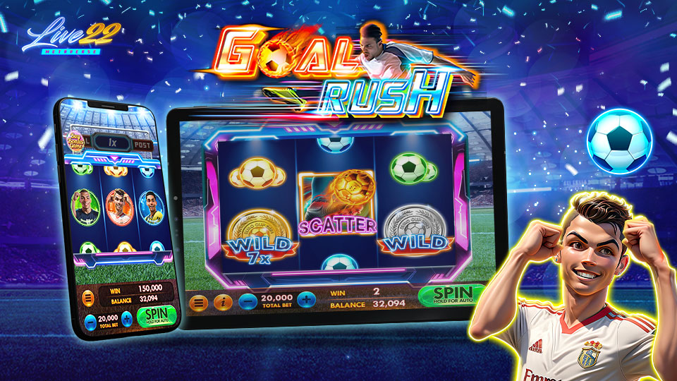 Kick Off UEFA European Football Championship with Live22’s Goal Rush Slot Game