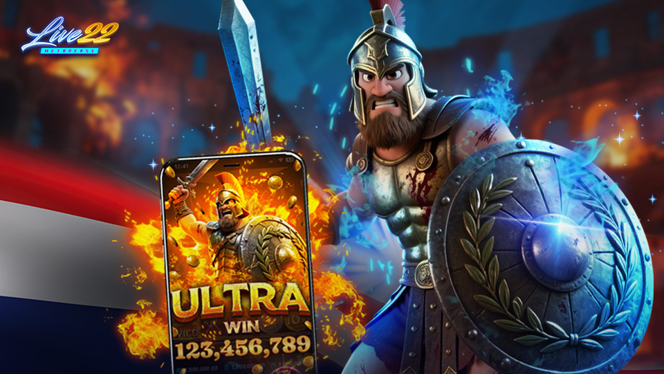 Live22 game platform interface showing a selection of popular slot and casino games trusted by Thai online casinos.