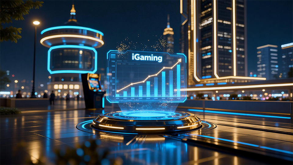A high-tech dashboard displaying real-time player engagement metrics and competitive leaderboards for a modern online casino site.